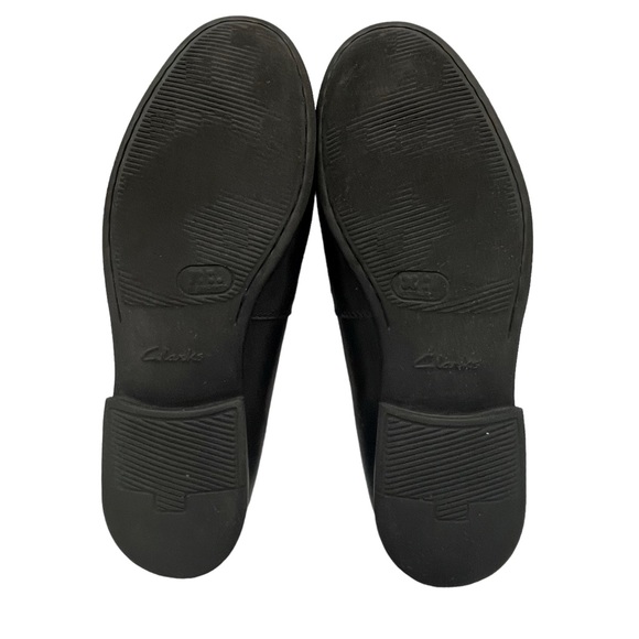 Clarks Collection ExtraLight Black Men's Penny‎ Loafers Leather Slip On Comfort - Picture 11 of 13